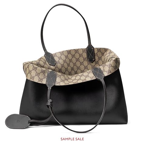 gucci reversible tote black|reversible Gucci tote bag.